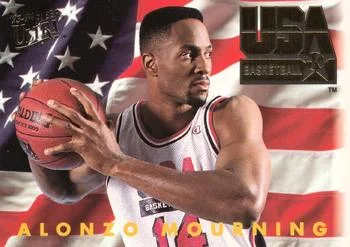 1993-94 Ultra Alonzo Mourning USA Variant #367 card image