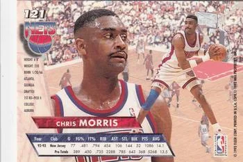1993-94 Ultra Chris Morris Variant #121 card back image