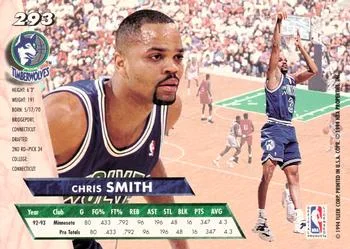 1993-94 Ultra Chris Smith Variant #293 card back image