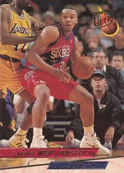 1993-94 Ultra Clarence Weatherspoon Variant #143 card image
