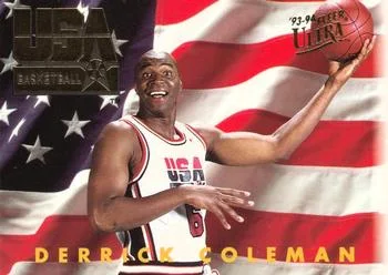 1993-94 Ultra Derrick Coleman USA Variant #361 card image