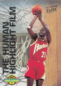 1993-94 Ultra Dominique Wilkins (The Human Highlight Film) Famous Nicknames #15 card image
