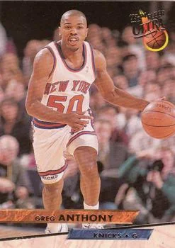 1993-94 Ultra Greg Anthony Variant #124 card image