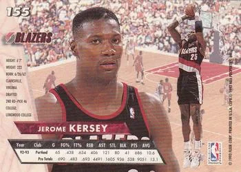 1993-94 Ultra Jerome Kersey Variant #155 card back image