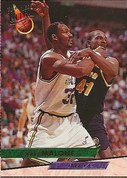 1993-94 Ultra Karl Malone PROMO Promotional Panel Singles #189 card image
