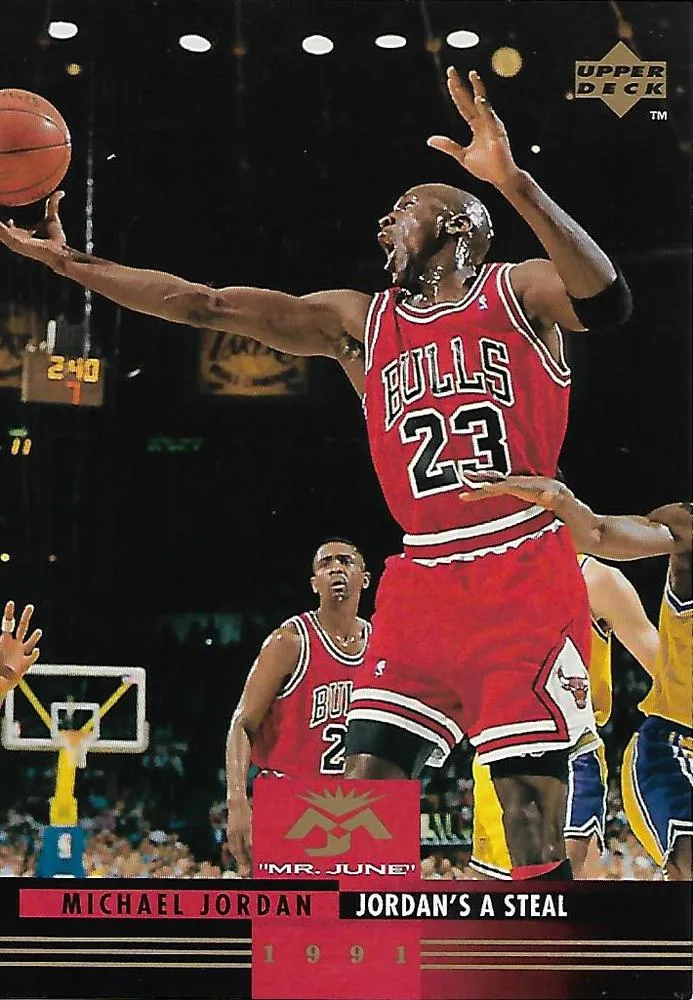 1993-94 Upper Deck Authenticated Michael Jordan Mr. June Jumbo Michael Jordan #MJ1 card image