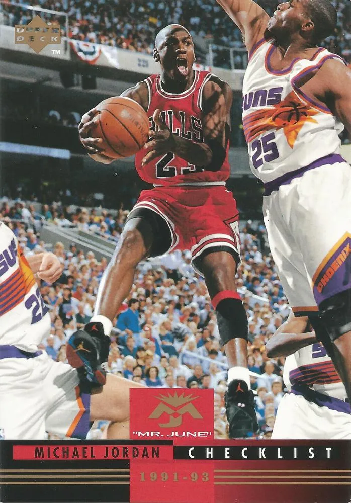 1993-94 Upper Deck Authenticated Michael Jordan Mr. June Jumbo Michael Jordan #MJ10 card image