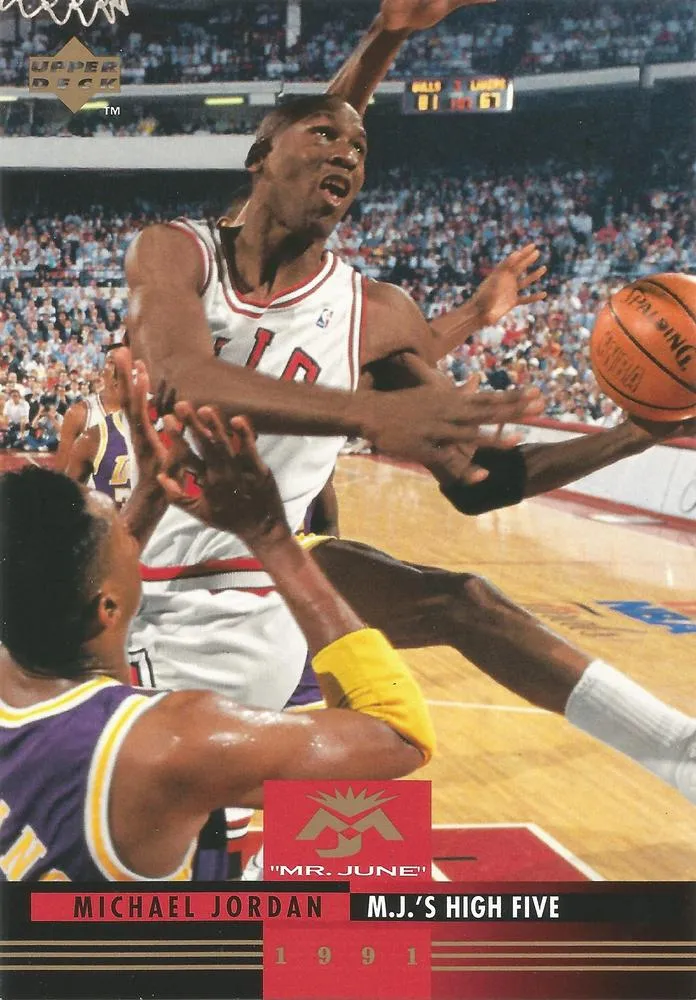 1993-94 Upper Deck Authenticated Michael Jordan Mr. June Jumbo Michael Jordan #MJ2 card image