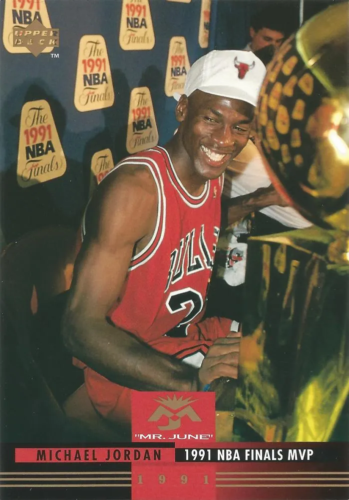 1993-94 Upper Deck Authenticated Michael Jordan Mr. June Jumbo Michael Jordan #MJ3 card image