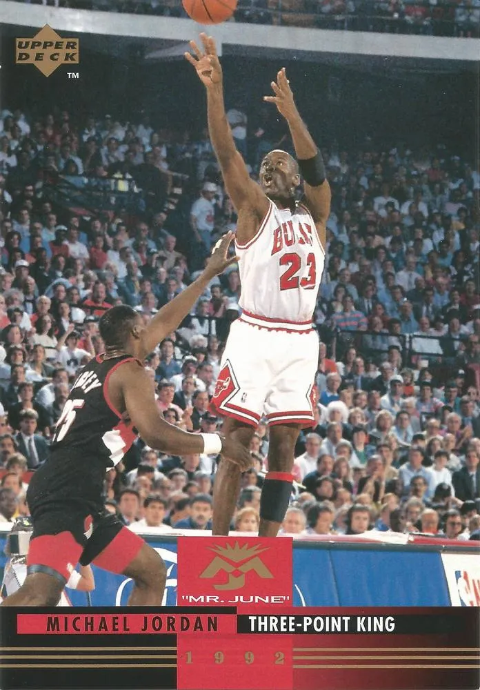 1993-94 Upper Deck Authenticated Michael Jordan Mr. June Jumbo Michael Jordan #MJ5 card image
