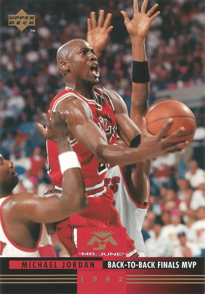 1993-94 Upper Deck Authenticated Michael Jordan Mr. June Jumbo Michael Jordan #MJ6 card image