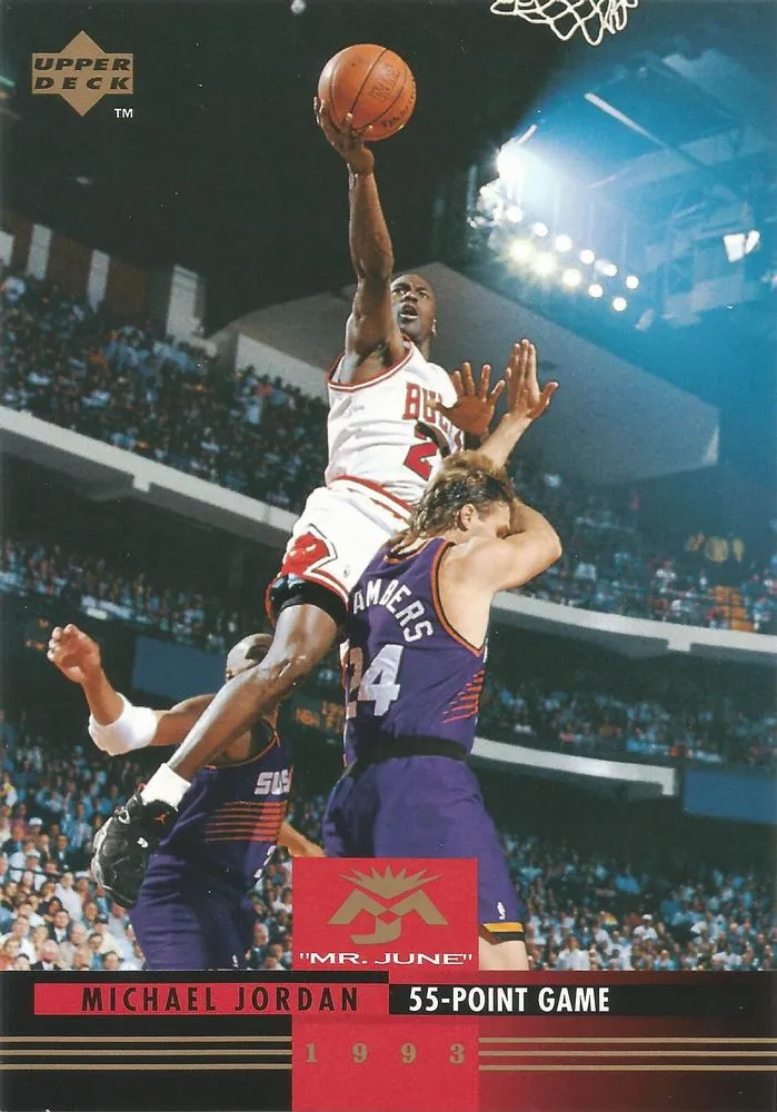 1993-94 Upper Deck Authenticated Michael Jordan Mr. June Jumbo Michael Jordan #MJ7 card image
