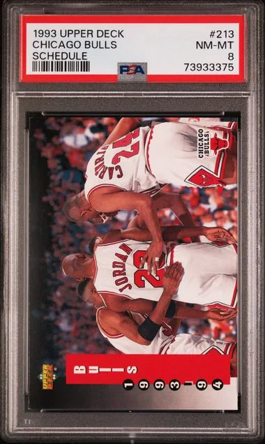 1993-94 Upper Deck Chicago Bulls Schedule #213 card image