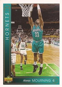 1993-94 Upper Deck French Alonzo Mourning Variant #130 card image