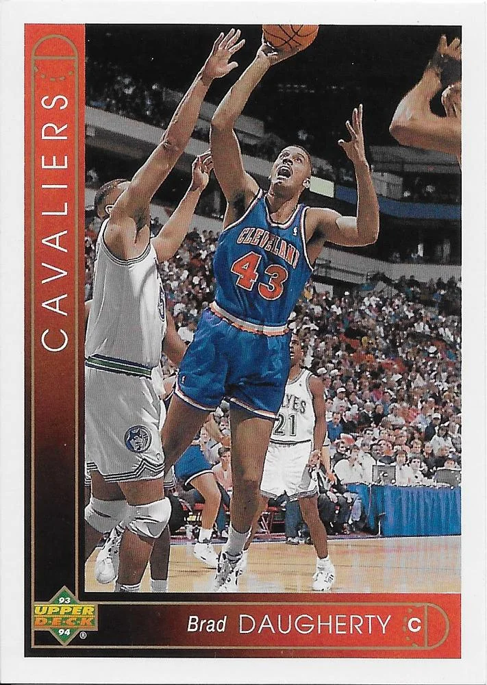 1993-94 Upper Deck French Brad Daugherty Variant #37 card image