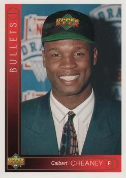 1993-94 Upper Deck French Calbert Cheaney Variant #86 card image
