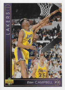 1993-94 Upper Deck French Elden Campbell Variant #114 card image
