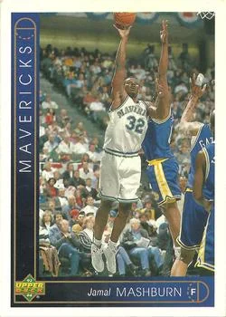 1993-94 Upper Deck French Jamal Mashburn Variant #145 card image