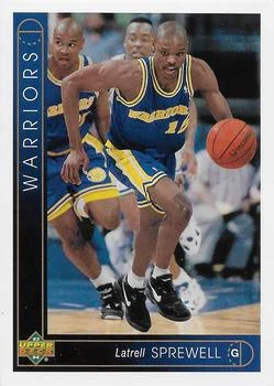 1993-94 Upper Deck French Latrell Sprewell Variant #54 card image