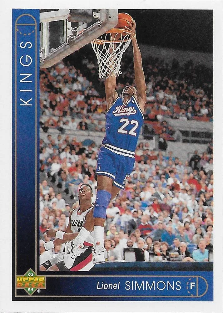 1993-94 Upper Deck French Lionel Simmons Variant #77 card image