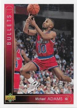 1993-94 Upper Deck French Michael Adams Variant #19 card image