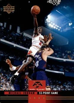 1993-94 Upper Deck French Michael Jordan / 55-Point Game Variant #172 card image