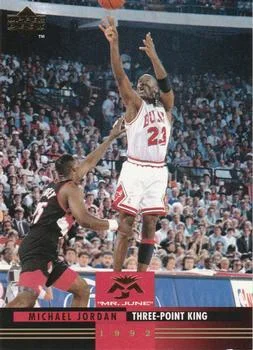 1993-94 Upper Deck French Michael Jordan / Three-Point King Variant #170 card image
