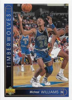 1993-94 Upper Deck French Micheal Williams Variant #123 card image