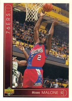 1993-94 Upper Deck French Moses Malone Variant #101 card image