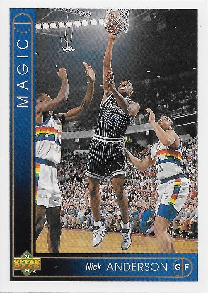 1993-94 Upper Deck French Nick Anderson Variant #136 card image