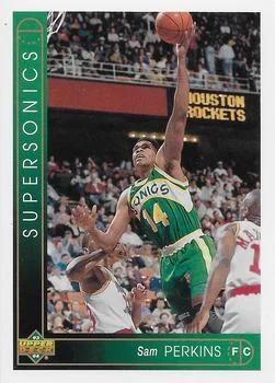 1993-94 Upper Deck French Sam Perkins Variant #28 card image