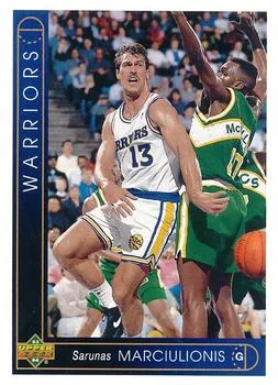1993-94 Upper Deck French Sarunas Marciulionis Variant #32 card image
