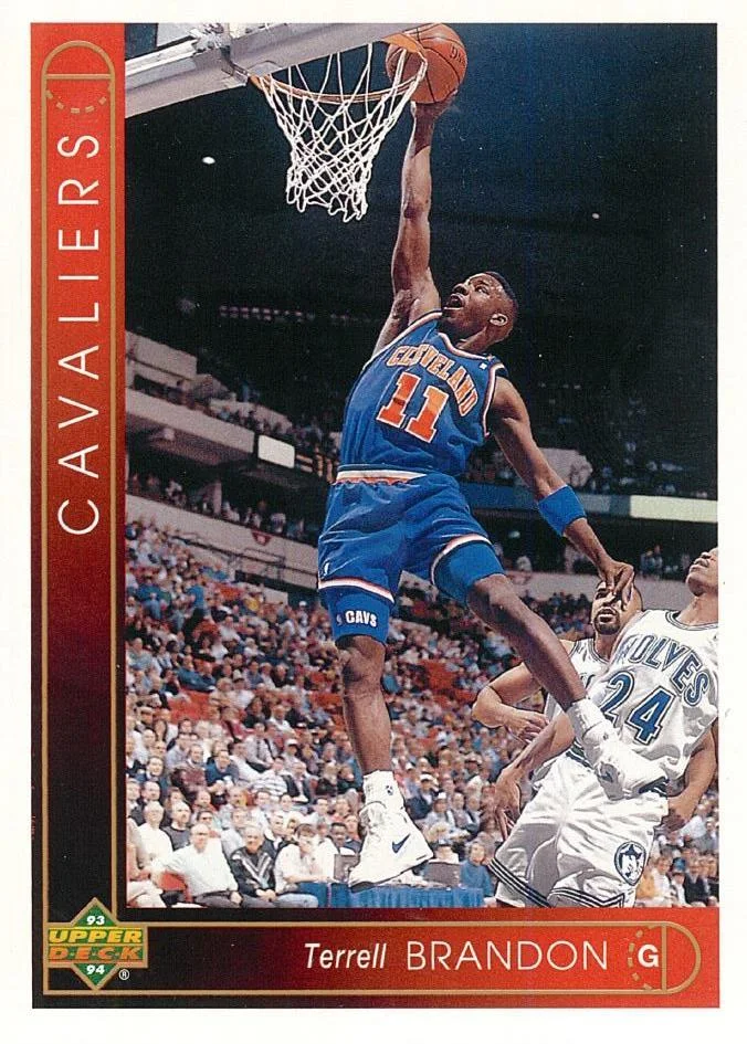 1993-94 Upper Deck French Terrell Brandon Variant #45 card image