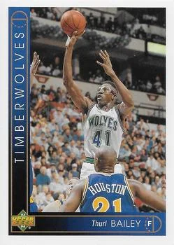 1993-94 Upper Deck French Thurl Bailey Variant #144 card image