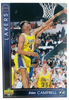 1993-94 Upper Deck German Elden Campbell Variant #114 card image