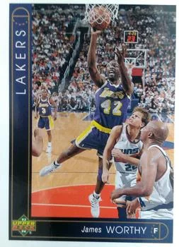 1993-94 Upper Deck German James Worthy Variant #150 card image