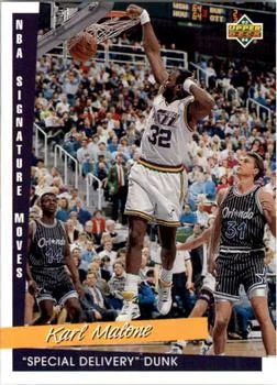 1993-94 Upper Deck German Karl Malone SM Variant #178 card image