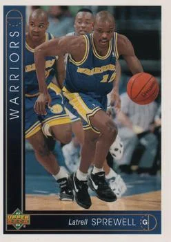 1993-94 Upper Deck German Latrell Sprewell Variant #54 card image