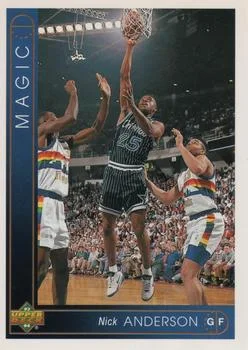 1993-94 Upper Deck German Nick Anderson Variant #136 card image