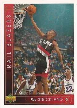 1993-94 Upper Deck German Rod Strickland Variant #6 card image