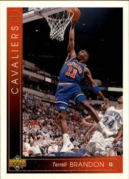 1993-94 Upper Deck German Terrell Brandon Variant #45 card image