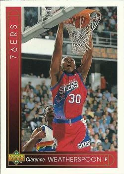 1993-94 Upper Deck Italian Clarence Weatherspoon Variant #87 card image