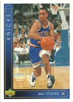 1993-94 Upper Deck Italian John Starks Variant #48 card image