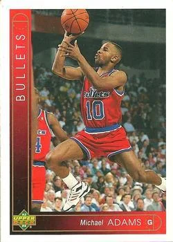 1993-94 Upper Deck Italian Michael Adams Variant #19 card image