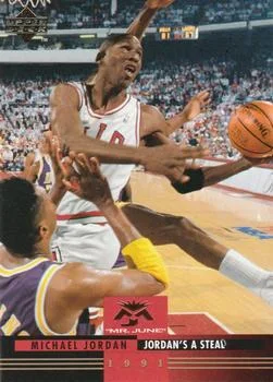 1993-94 Upper Deck Italian Michael Jordan / A Steal Variant #166 card image