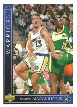 1993-94 Upper Deck Italian Sarunas Marciulionis Variant #32 card image