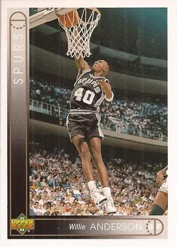 1993-94 Upper Deck Italian Willie Anderson Variant #29 card image