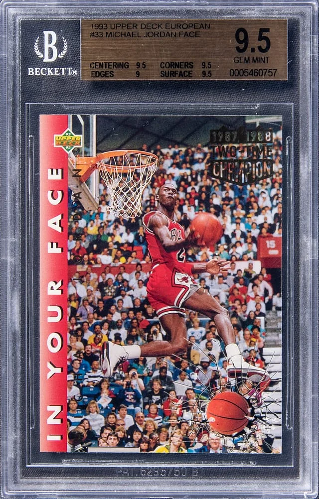 1993-94 Upper Deck Michael Jordan European #33 card image