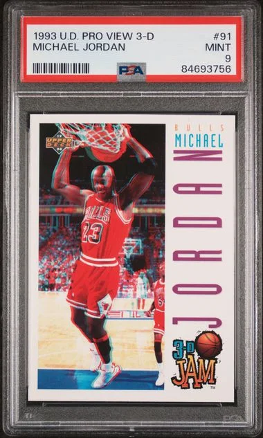 1993-94 Upper Deck Michael Jordan Pro View 3-D #91 card image