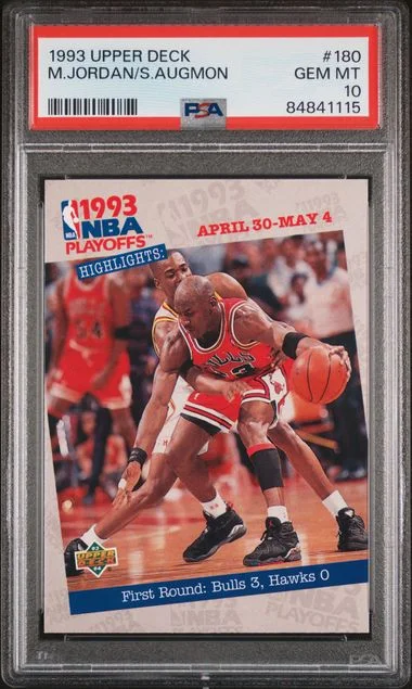 1993-94 Upper Deck Michael Jordan/Stacey Augmon #180 card image